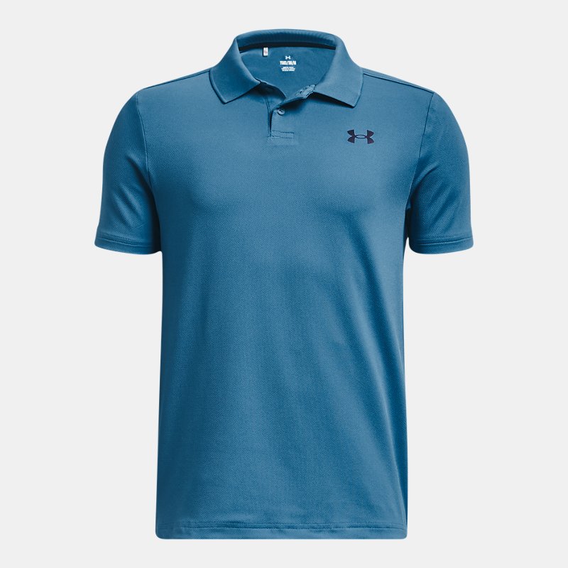 Boys'  Under Armour  Performance Polo Cosmic Blue / Midnight Navy YLG (59 - 63 in)